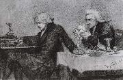 Salieri Pouring Poison Into Mozart's Glass Mikhail Vrubel